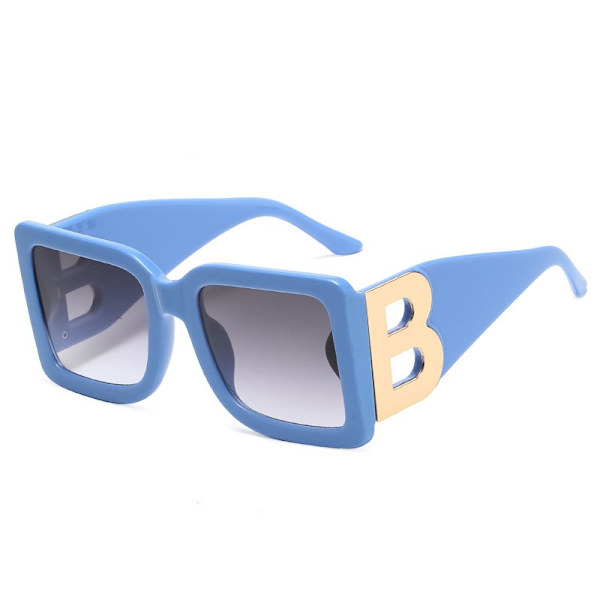 Retro Millionaire Solbriller for Kvinner Menn Hip Hop Svart Mote Oversized Kvadratiske Solbriller Rammer UV400 Beskyttelse