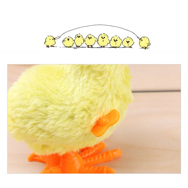 Gul kylling plysjleke kylling hvit 2 tommer, 7 cm, plysjleke, andeleke (gul kylling)