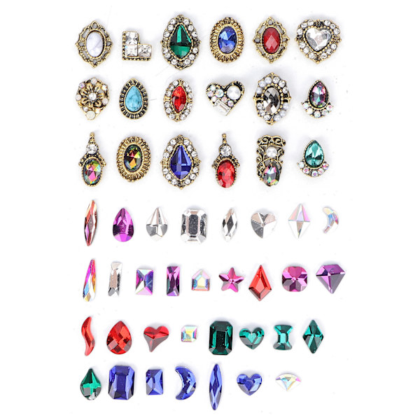Negle Rhinestones Kit Nem Anvendelse DIY Bærbar Letvægts Praktisk Charmerende Robust Holdbar Negle Sten Til Kvinder