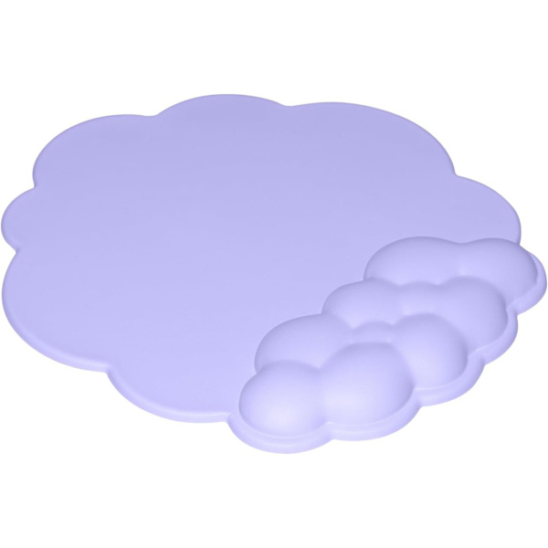 Musemåtte med håndledsstøtte og læderoverflade, Cloud håndledsstøtte musemåtte med memory foam, skridsikker PU-base musemåtte til hjemmet og kontoret