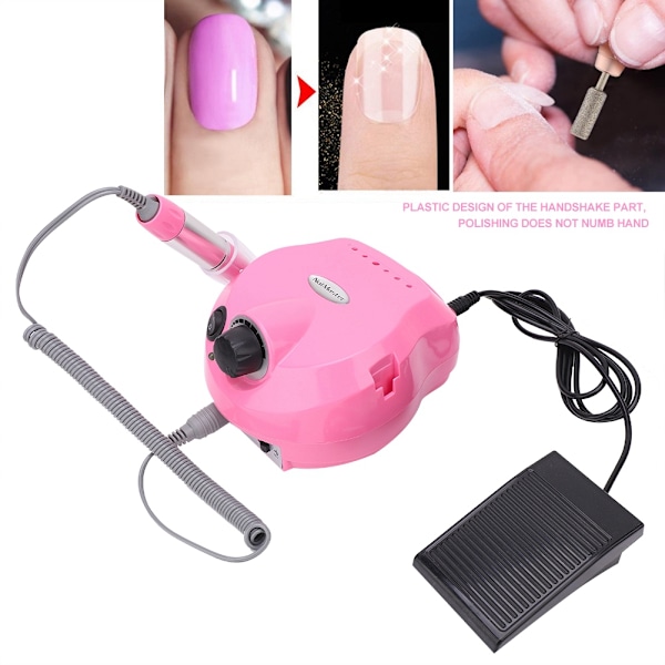 Professionell elektrisk nagelpoleringsmaskin Manikyr Pedikyr Poleringsmaskin Kit