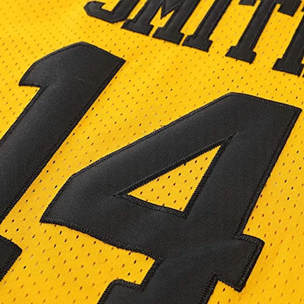 14 Fresh Prince of Bel Air College, herr basketbolltröja  gul—XXL