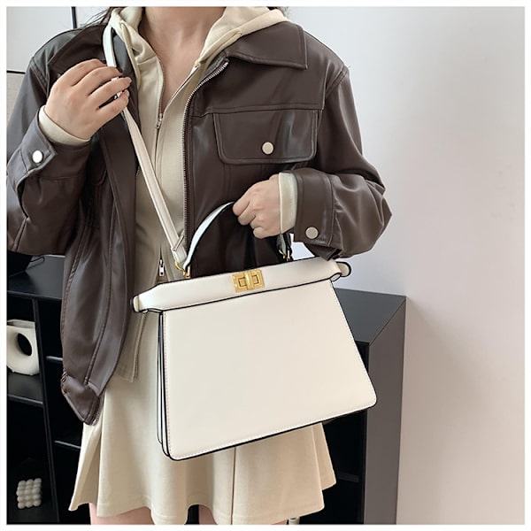 Totevesker for kvinner Satchel Veske Stilig Tote Håndveske Stor Kapasitet Skulderveske Reiseveske Satchel Stropp Lommebok