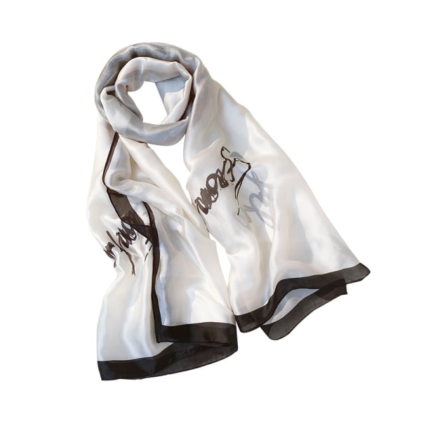 Scarfs for Women Lightweight Fashion Scarves Print Floral Pattern Scarf Shawl Wraps, Black-13