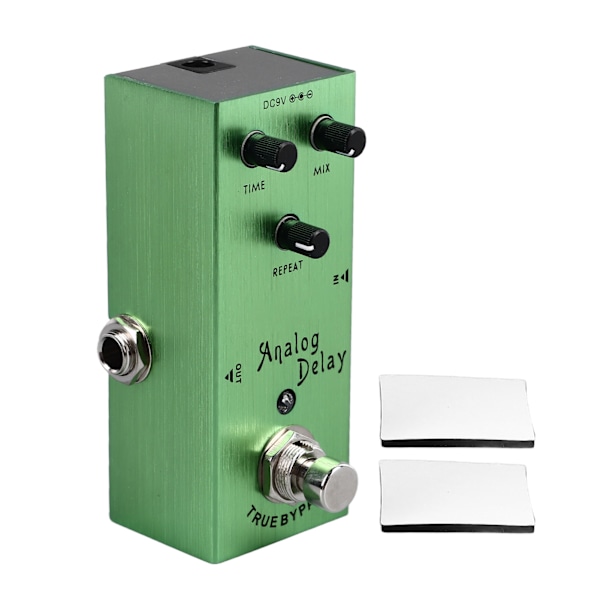 Gitarr Delay Effekt Pedal Multifunktion Rikt Timbre Analog Delay Elgitarr Effekt Pedal Ljusgrön