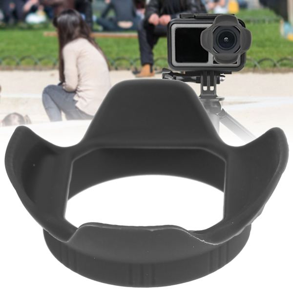 Silikon solskydd montering linshuv enkel installationsskydd tillbehör för DJI OSMO ACTION-kamera