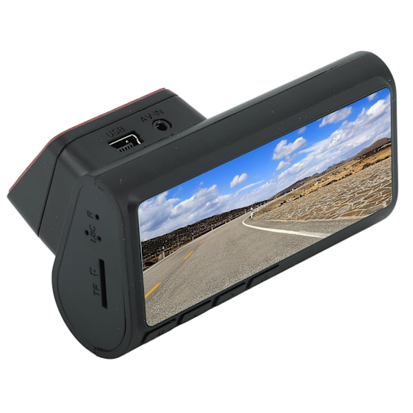 Dubbel Dash Cam 3,3 tum WiFi 1080P HD Smart Loop Recording Dashboard Driving Recorder för bil