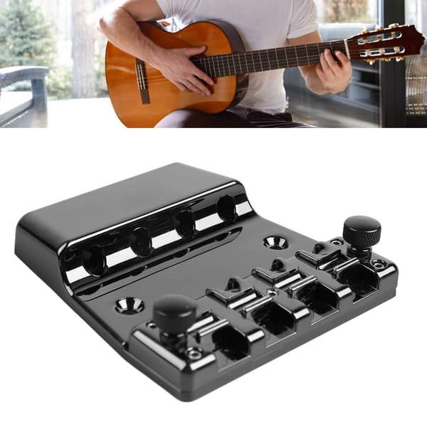Gitarrstall 4 strängar metall stallstycke instrumenttillbehör för bas elgitarrer GA1029