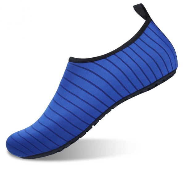 AVEKI Vattensportskor Barfota Snabbtorkande Aqua Yoga Strumpor Slip-on för män kvinnor, blå, storlek: 36-37