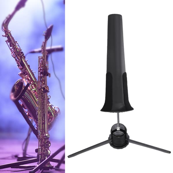 Irrotettava taittuva saksofoni-teline sopranosaksofonin instrumenttivarusteeksi