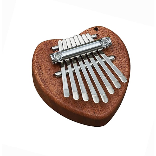 Mini Kalimba Massivt Træ 8-nøgle Finger Piano Bærbart Tommelfinger Piano Musik Tommelfinger Piano Med Lanyard Suita