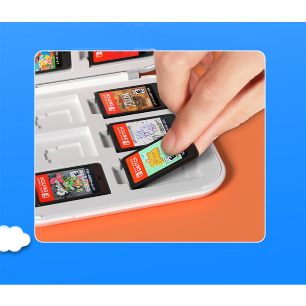 24-i-1 för Nintendo Switch-spelkorthållare Cartridge Storage Organizer Case Box (svart)