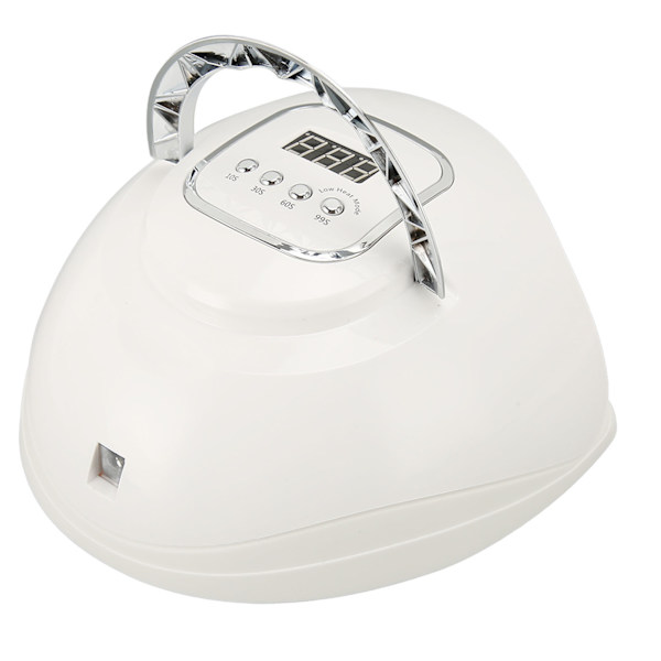 UV LED Neglelampe med Dobbel Lyskilde Rød Belysning Avtakbar Base 66 stk Lampebrikker 4 Timer UV Neglelampe 100‑240V EU-kontakt