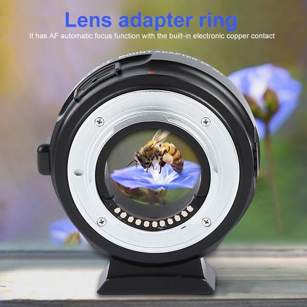 Elektronisk autofokuslinseadapter til Canon EOS EF EF-S-objektiv til M4/3-monteringskamera