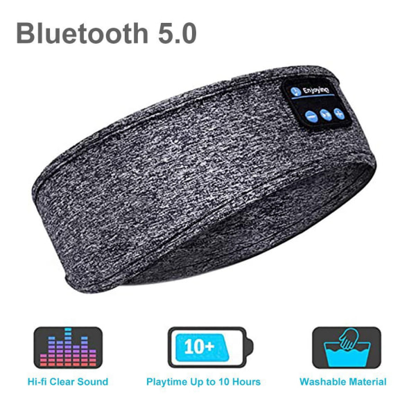 Bluetooth-pannband, sovande hörlurar med ultratunna högtalare pannbandshörlurar för sömn, löpning, träning, resor, yoga