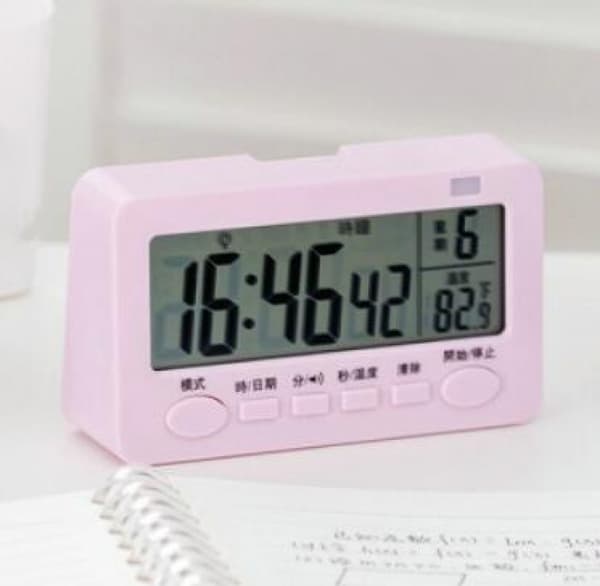 Digital Kök Timer, Stor LED-display, Hög Alarm, Intelligent Timer För Kök Och Multifunktionell Studentväckarklocka.(Rosa)