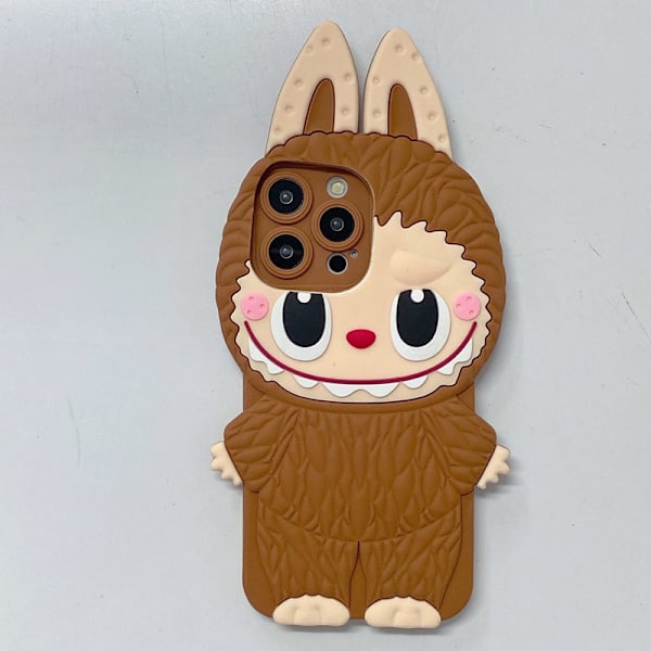 labubv 3D Söpö Pupukotelo: Sarjakuvateemainen puhelinkuori, suojaava ja ihastuttava iPhoneille Mobile phone case S21PLUS