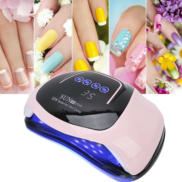 96W Professionell nagelhärdningsmaskin UV-gel torklampa nagellackstork Manikyrverktyg EU-kontakt 110-240V