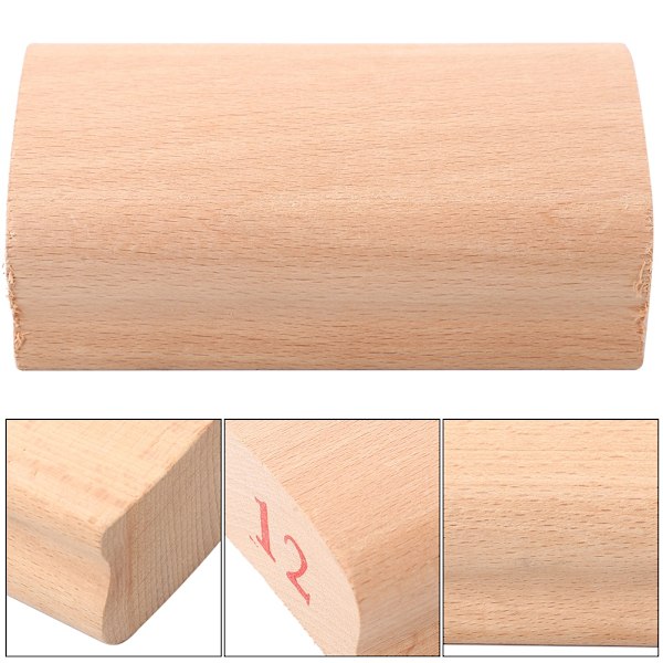Guitar Fingerboard Radius Sanding Block Fret Leveling Tool med slibepapir (12'')
