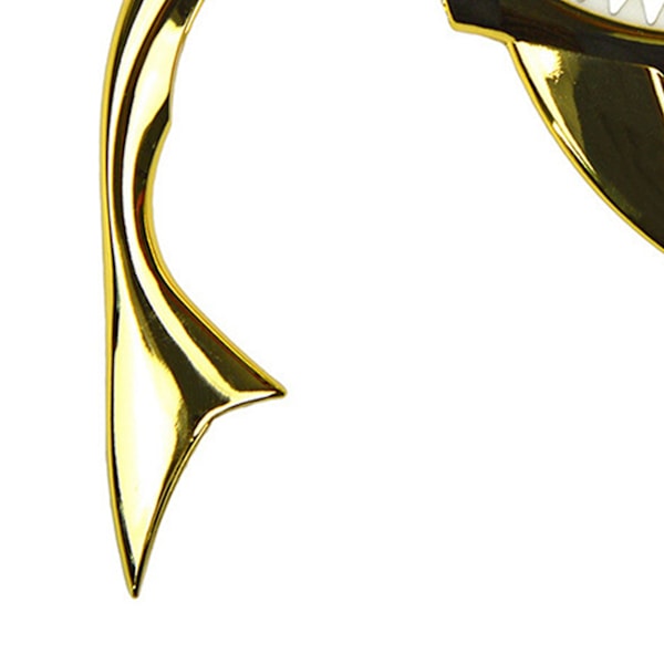 Shark Capo i zinklegering, mjuk och elastisk för akustisk gitarr, ukulele, mandolin, banjo, guld