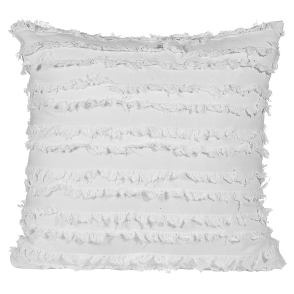 2-delt Boho Frynser Putetrekk (Hvit, 18 x 18 tommer)