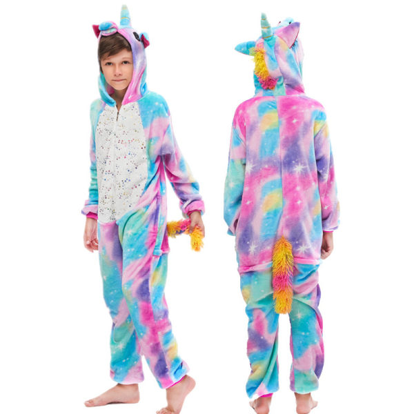 Fleece barn tiger onesie pyjamas jul halloween djur cosplay pyjamas kostym Bronzing Tianma 120 yards