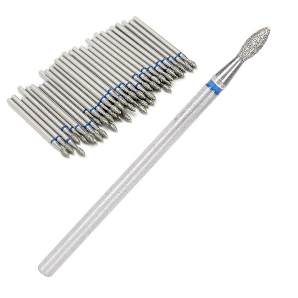 50 stk negleboremaskin bits neglepolering slipehodead erstatningstilbehør manikyrverktøy M‑2,3 mm / 0,09 tommer