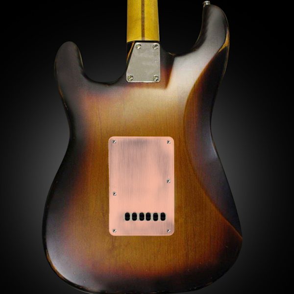 Gitarrer Koppar HH Pickguard & Bakplatta Tremolo Hålrumslock för ST Gitarr