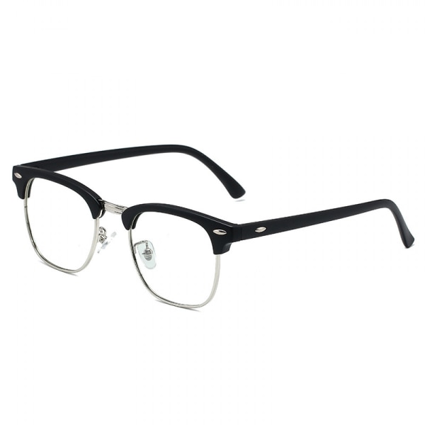 Oversized firkantede solbriller til kvinder Trendy Fashion Rimless Frame Briller Transparent Eyewear