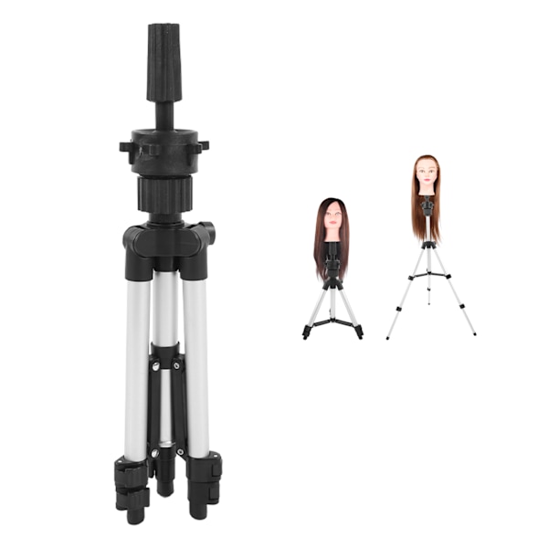 Tripod Perukhuvud Formhållare Stativfäste Aluminiumlegering Falskt Huvud Form StativSilver
