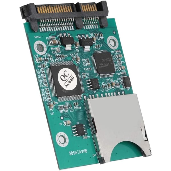 SD till SATA-adapterkonverter, 22 MB/s snabb överföring SD/SDHC/SDXC/MMC minneskort till 2,5 tum 7+15P SATA-konverteradapter, 3 st