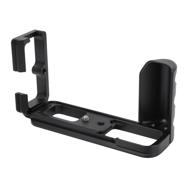 Holdbar sort L-formet kamerabeslag Quick Release lodret greb til FUJIFILM X T3