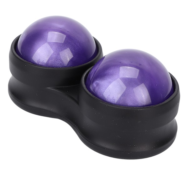 Dubbel massageboll Myofascial djupvävnadsrörlighetsterapikulverktyg för ömma muskelsmärtor Lila