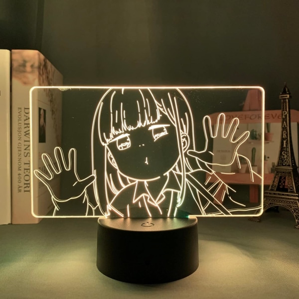 WJ Anime 3D-lampa Aharen Hakarenai för barn Sovrumsdekoration Nattljus Manga Födelsedagspresent Led Nattljus Rumsinredning