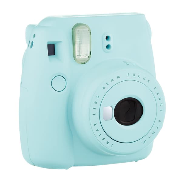 Mini 9 Instant Filmkamera med Selfie-speil (Isblå)