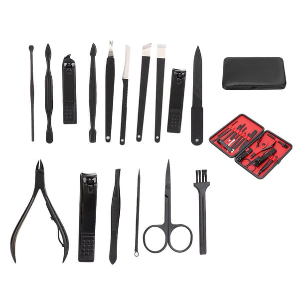 16 stk. Professionelt Pedicure Manicure Negleklipper Cutter Kit Sæt