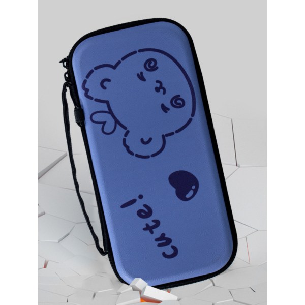 Bærbart etui for Nintendo Switch/OLED-modell, kompatibelt med Switch OLED, reiseetui for Switch med plass til Joy-Con og adapter
