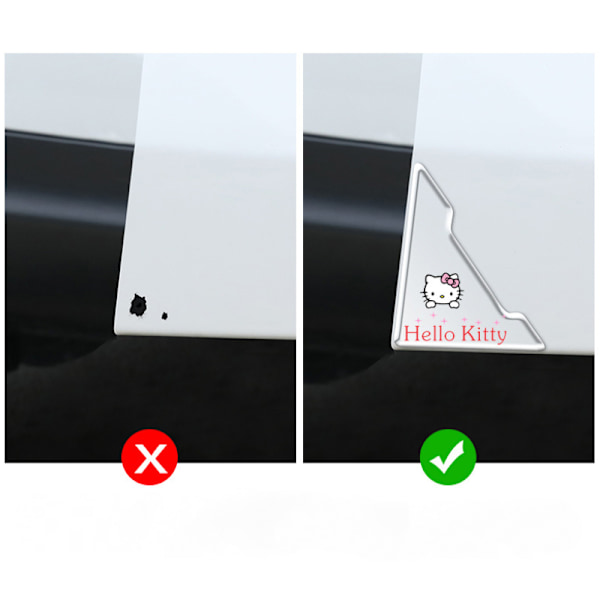 Antikrockhörnskydd för bildörr fram, PVC-dörrstötskyddskant anti-scratch gummiskyddsfilm - Lexus (tvåpack)