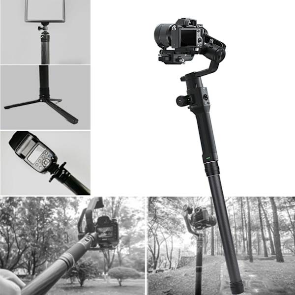 Kolfiberförlängningsstång Monopod för Dji Ronin S Stabilisator Handhållen Gimbal