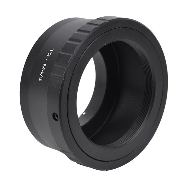 T2-M4/3 Svart Aluminiumlegering Adapterring för T2-fäste Teleskop till Olympus M4/3-fäste Spegelreflexkamera