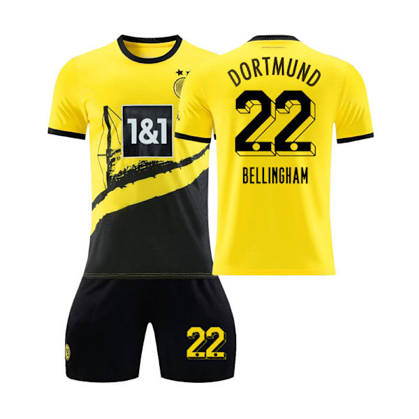 Dortmund Hjemmebørnesæt til fodbold 23/24 22 BELLINGHAM M