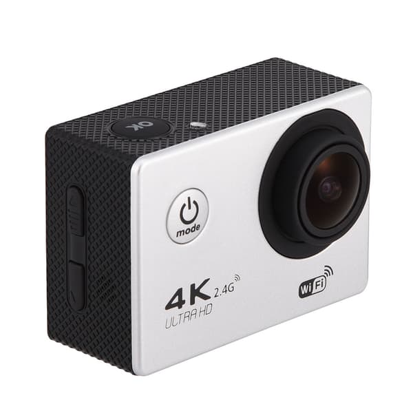 Ultra 4K HD Wifi teräväpiirto 1080P vedenpitävä urheilukamera (hopea)