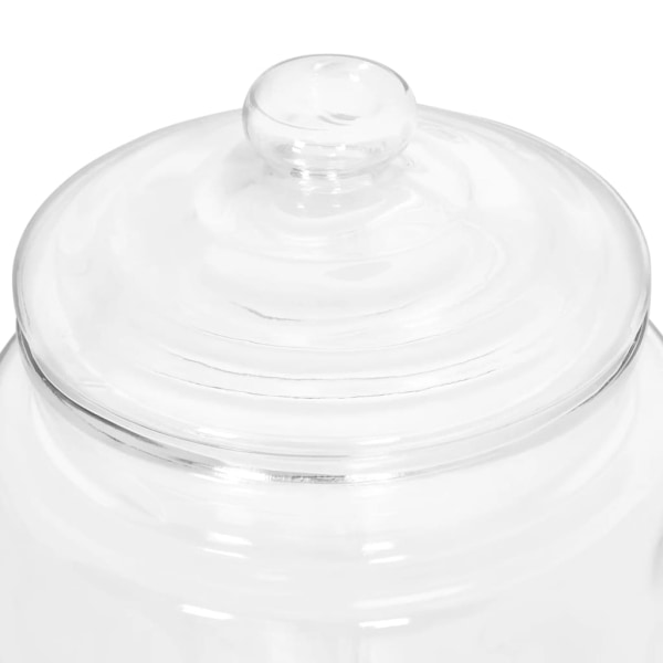 Glasbeholder med taphane og etiket 5800 ml glas