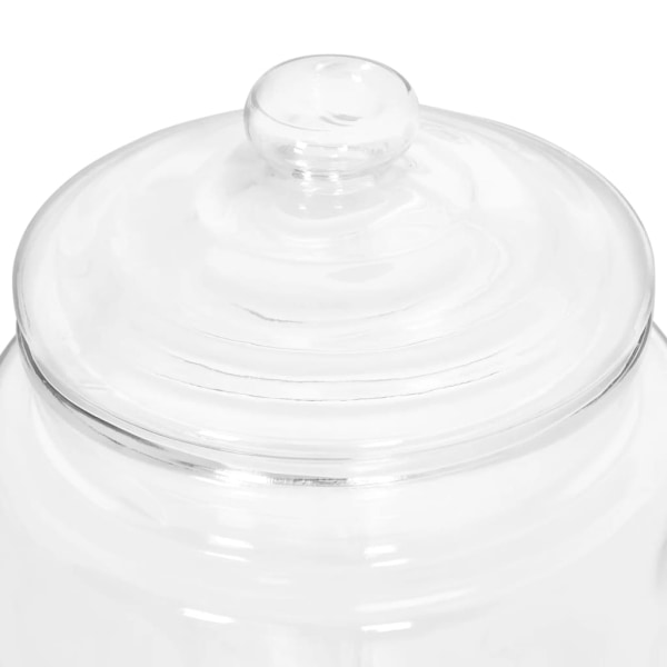 Glasbeholder med taphane og etiket 5800 ml glas