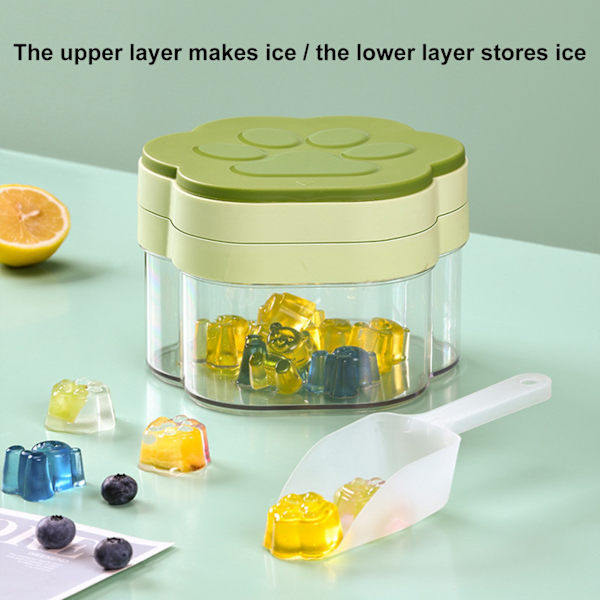 Klosdesign Isform Set för Kök: 9/18 Galler, Låg Temperatur Resistens, Dammtät och Lätt att Avforma Isbrickor