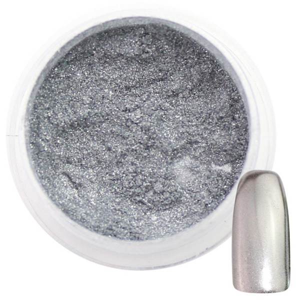 Nagelkonstdekorationer Nagel Mirror Shining Powder DIY Nails Art Glitter Powder Silver