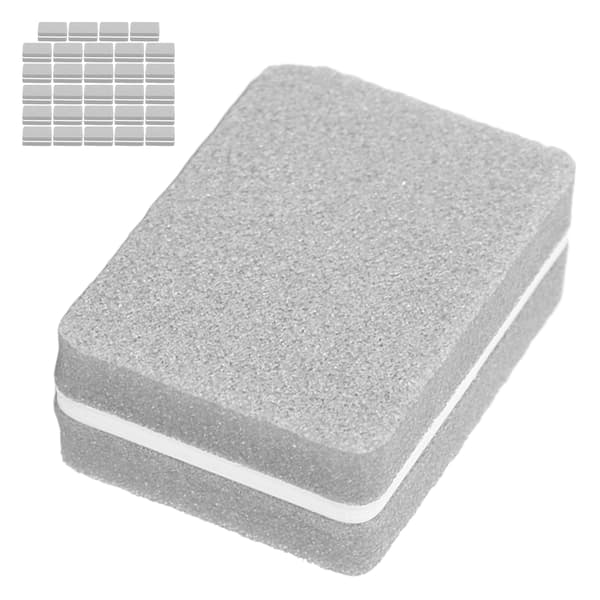 30 st Nail Buffer Block Professionell Salong Mini Bärbar Nagelbuffer Slipblock Manikyrverktyg Grå