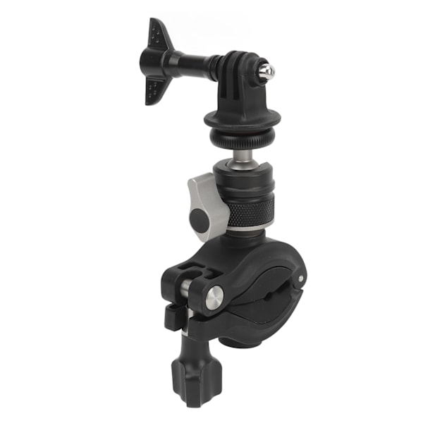 Kamerafäste för motorcykel, 360° rotation, anti-shake med 1/4-tums adapter, fäste för motorcykelstyre, kamerahållare för Insta360 Action Camera