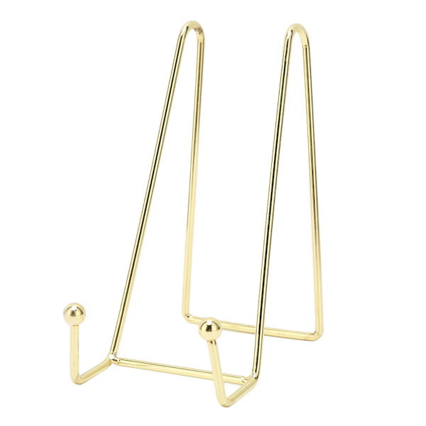 Nagelkonst Display Board Stativ Stabil Elegant Metall Multifunktion Bildram Hållare Stativ Guld