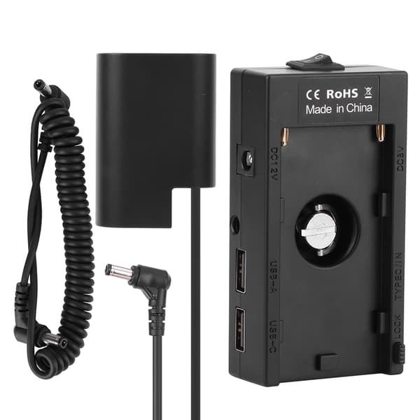 Full Coded DMW‑DCC12 Dummy Batteri Pack Koppling Adapter för GH3 GH4 GH5 GH5S Kamera